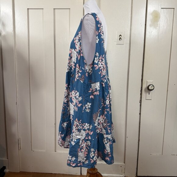 Torrid Mini Challis Tiered Tank Dress 3 3X Cottage Fairy Floral Babydoll 2023 - Picture 4 of 8